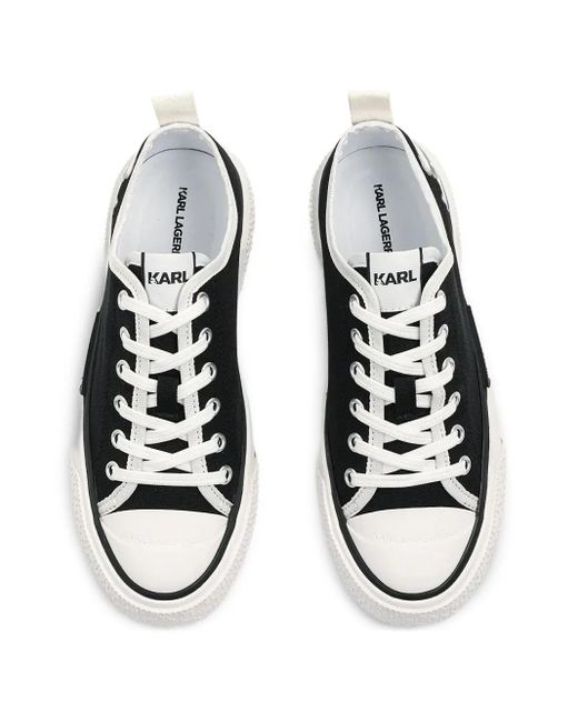 Karl Lagerfeld Black Sneakers mit Logo-Print