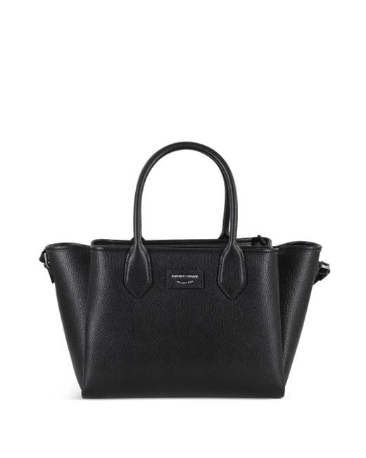 Emporio Armani Black Top-Handles Tote Bag