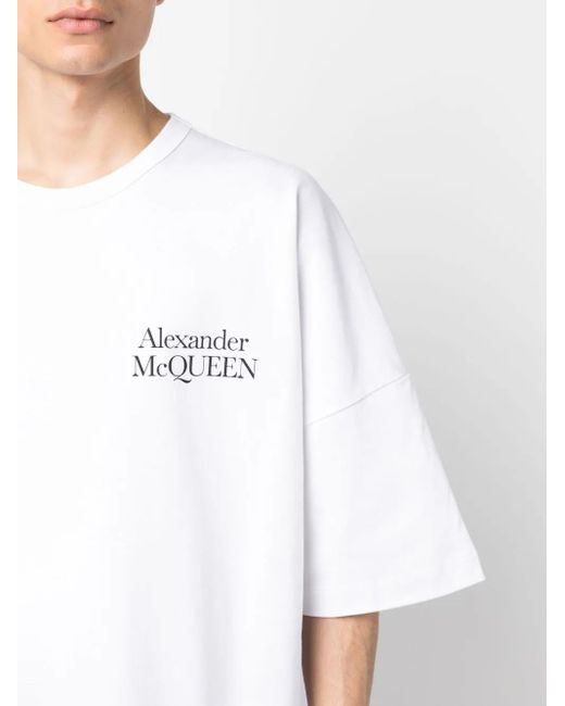 McQueen White T-Shirts for men