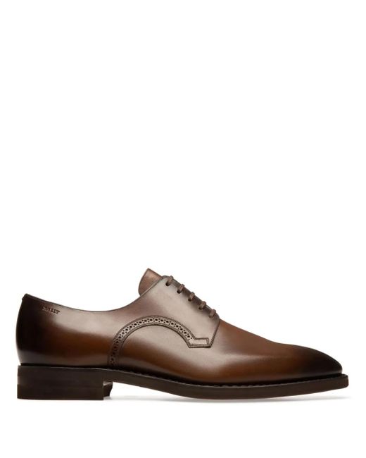 Bally Scribe Novo Derby Shoes in Brown for Men | Lyst
