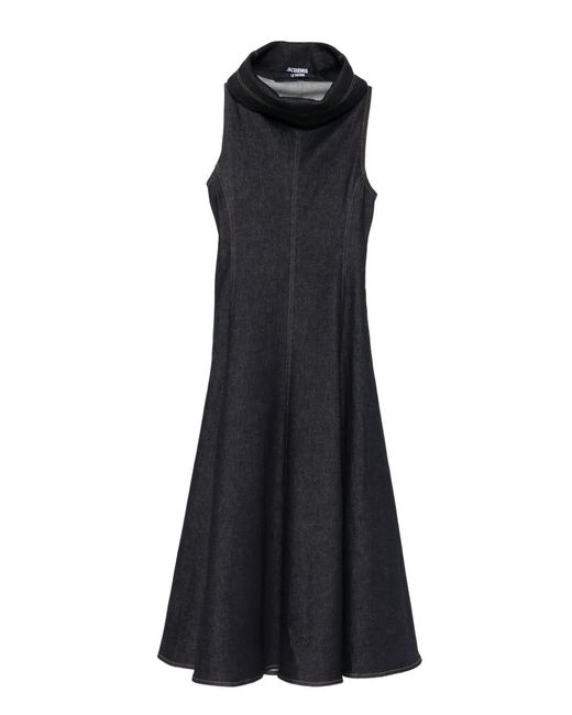 Jacquemus Mouwloos Een Lijnjurk in het Black