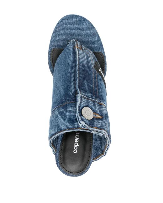 Coperni Blue 70Mm Denim Sandals