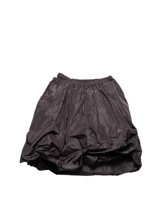 Prada Technische Taffeta Rok in het Brown
