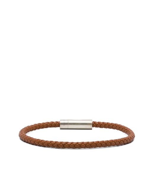 Le Gramme White 7G Leather Cable Bracelet