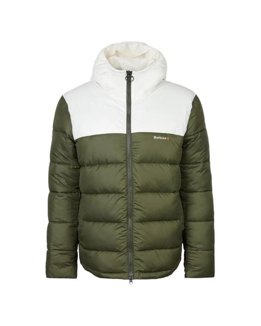 Plumífero Con Botones Barbour de hombre de color Green