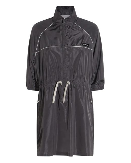 Miu Miu Gray Kleid Mit Kordelzug