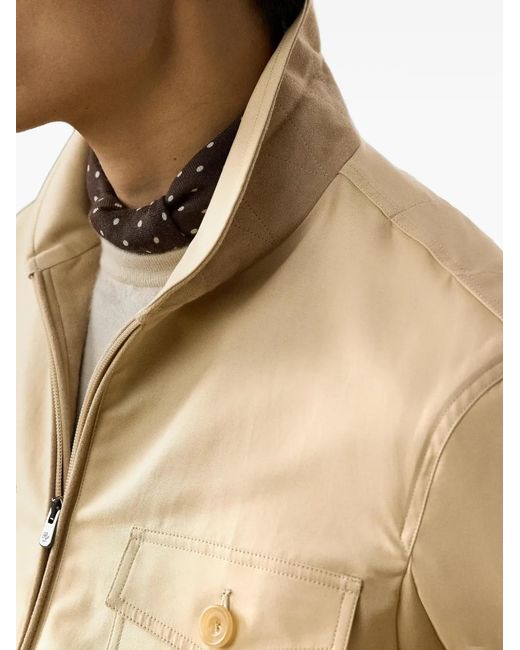 Ralph Lauren Natural Boulton Buttoned Sateen Jacket for men