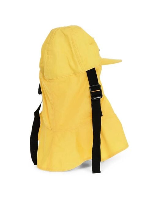 DSquared² Yellow Drawstring Hat