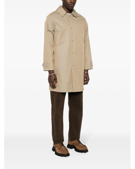 Fursac Natural Water-Repellent Cotton Coat for men