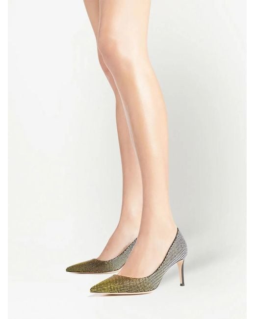 Giuseppe Zanotti Green 70Mm Celie Crystal Pumps
