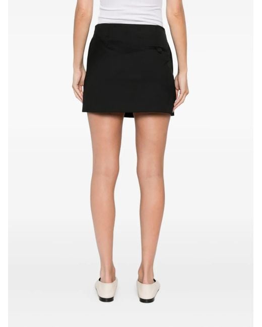 THE GARMENT Black Button-Front Mini Skirt