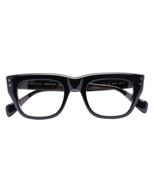 Gucci Black Square-Frame Sunglasses