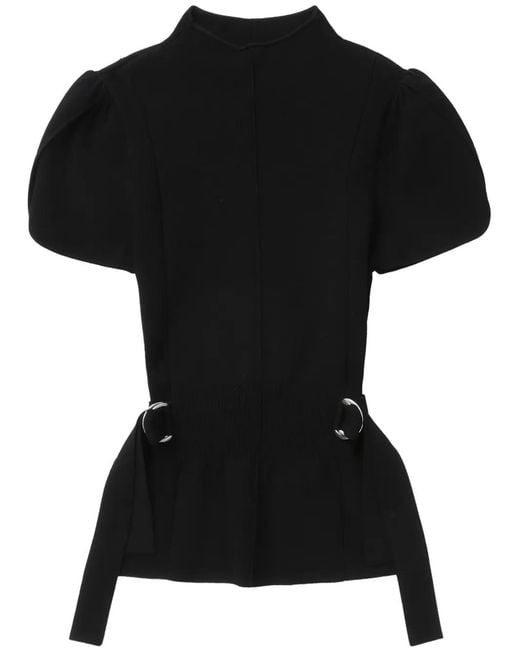 3.1 Phillip Lim Black Mock-Neck Top