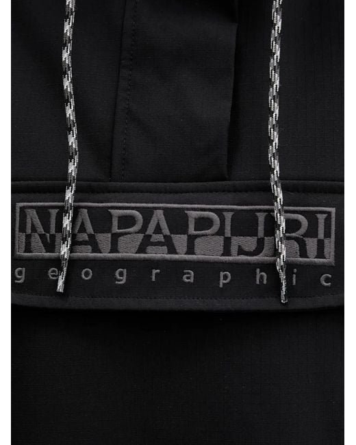Napapijri Black Rainforest Dune Hooded Jacket