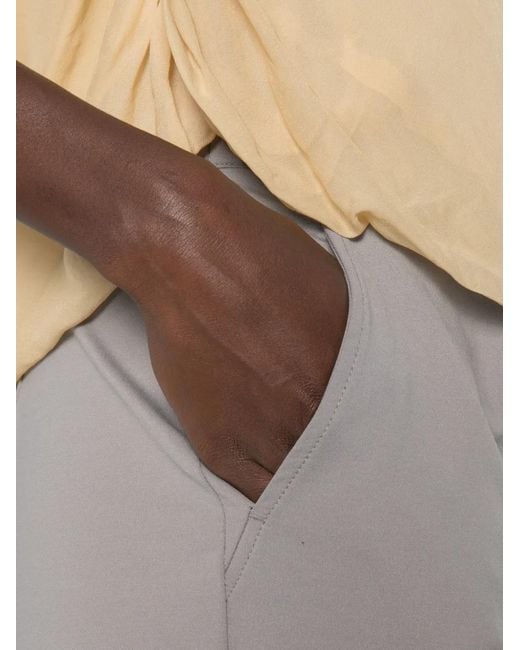 Max Mara Gray Straight-Leg Trousers