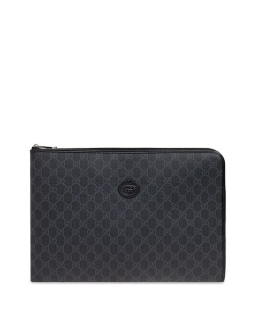 Gucci Blue Gg Supreme Canvas Briefcase for men