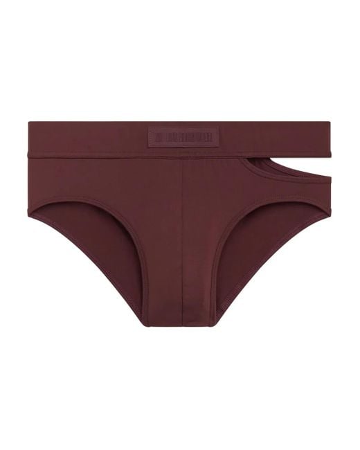 Louis-Gabriel Nouchi Zwembroek Met Asymmetrische Tailleband in het Purple voor heren