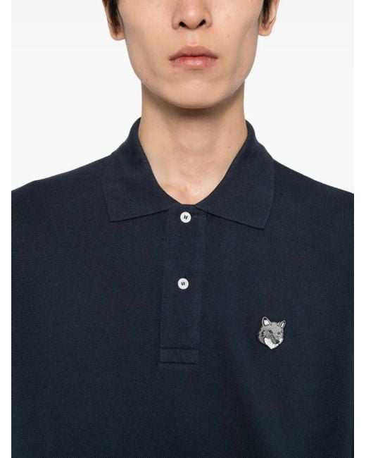 Maison Kitsuné メンズ ブルー ポロシャツ【公式通販】