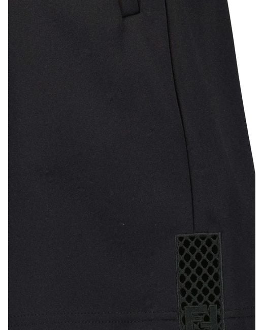 Fendi Black Cotton Shorts for men