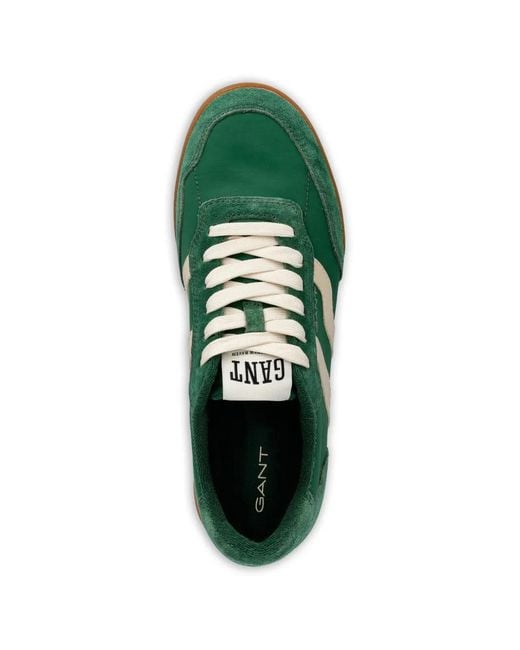 Gant Green Logo-Print Sneakers for men