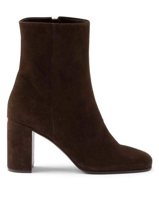 Prada Brown Suede Booties