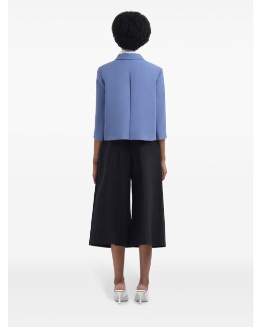 Marni Blue Cotton Cropped Jacket