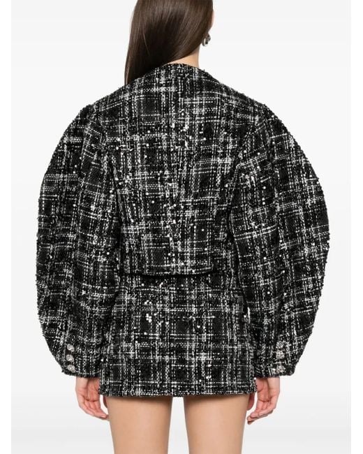 ROTATE BIRGER CHRISTENSEN Black Bouclé Jacket