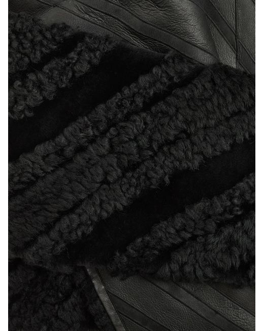 Yves Salomon Black Cropped Draped Jacket