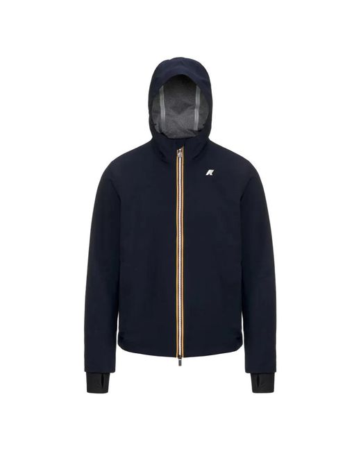 K-Way Blue Jacko Bonded Jacket for men