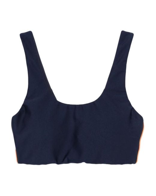 The Upside Blue Oxford Sport Bra