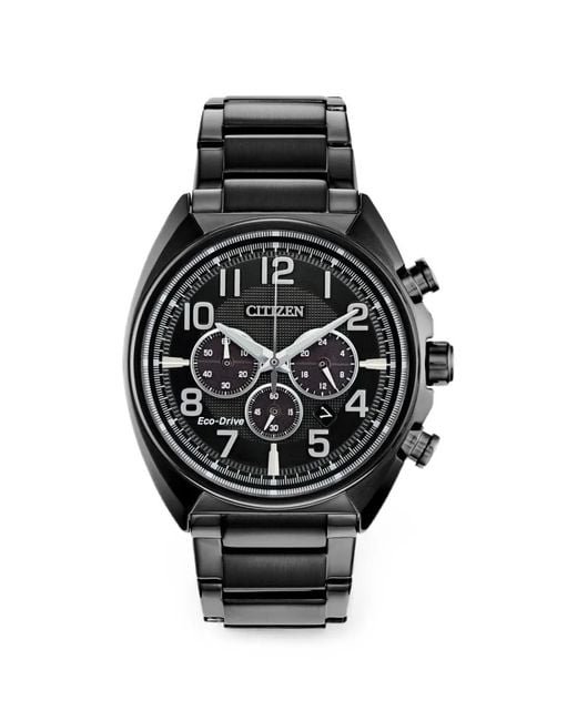 Citizens of Humanity Black Eco-Drive 43Mm Watch for men
