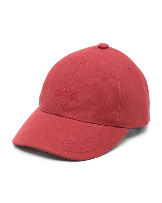 A.P.C. Charlie Logo-Embroidered Baseball Hat for men