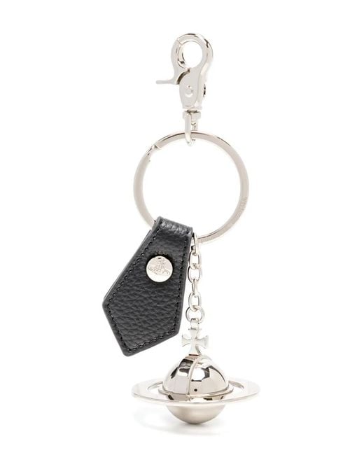 Vivienne Westwood White 3D-Orb Keychain