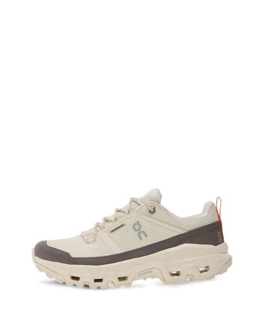 On Shoes White Cloudrock Waterproof Sneakers for men