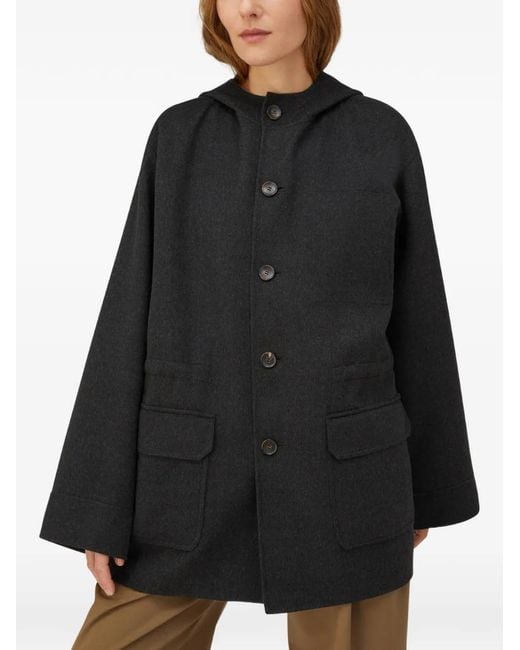 RETORI Green Rope-Detail Reversible Wool Parka
