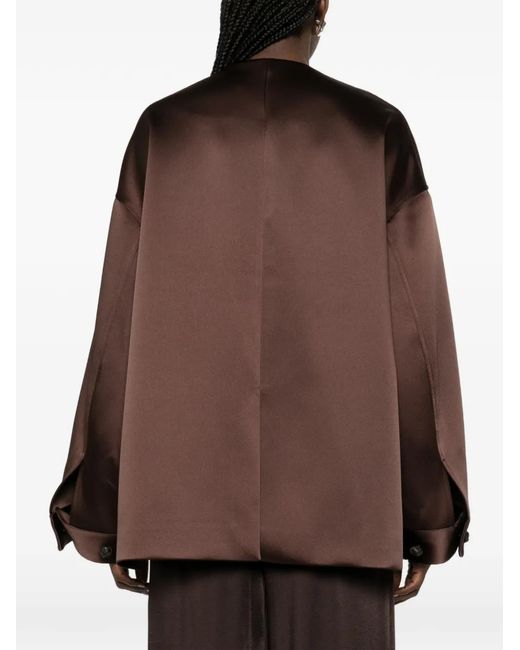Chaqueta Con Bolsillo En El Pecho Rohe de color Brown