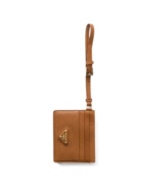 Prada White Nappa-Leather Card Holder