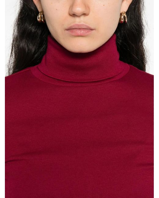Flore Flore Red Dinah Turtleneck Top