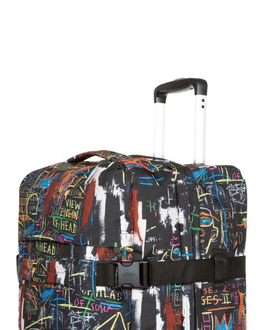 Eastpak White X Basquiat Transit'R M Wheeled Holdall