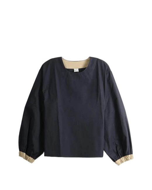 Baserange Blue Tomo-Co Long-Sleeve Top
