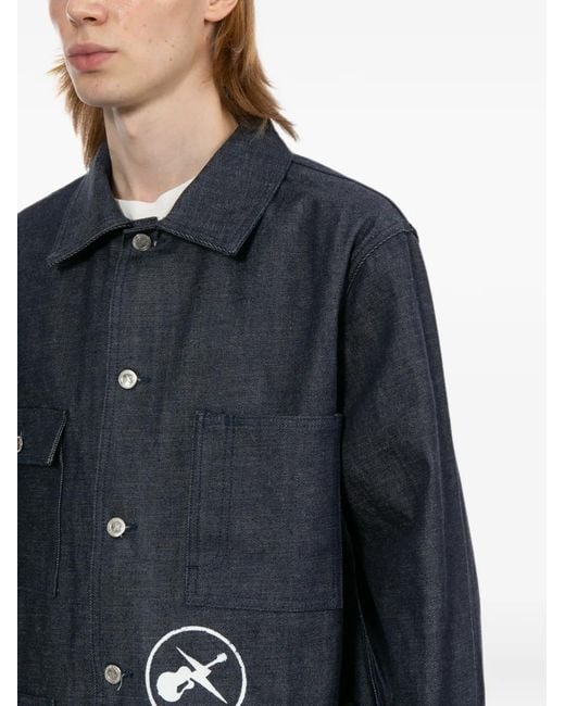 A.P.C. Blue Grand Jack Jacket for men