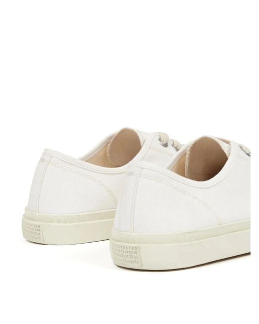 Maison Margiela White Low Top Tabi Sneakers