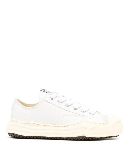 Maison Mihara Yasuhiro White Low-Top Canvas Sneakers