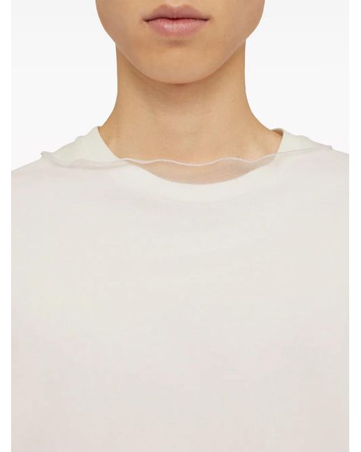 Jil Sander White Layered Long-Sleeve T-Shirt for men
