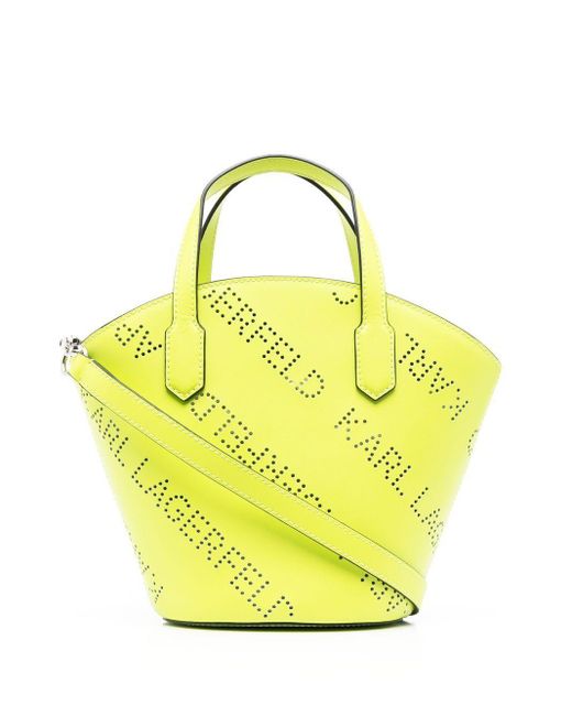 Karl Lagerfeld K/punched Tote Bag in Green | Lyst UK