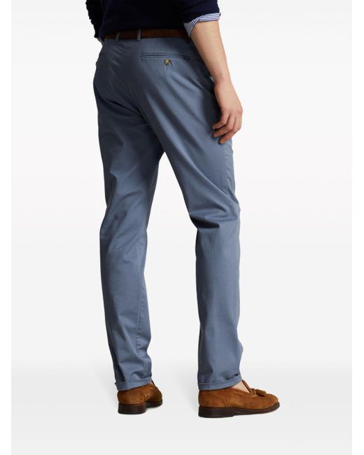 Pantalon droit à logo Polo Ralph Lauren pour homme en coloris Blue