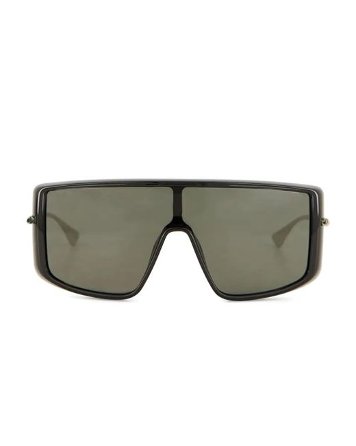 McQueen Gray Shield-Frame Sunglasses