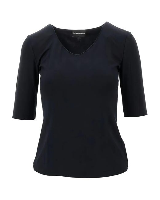 Emporio Armani Black V-Neck T-Shirt