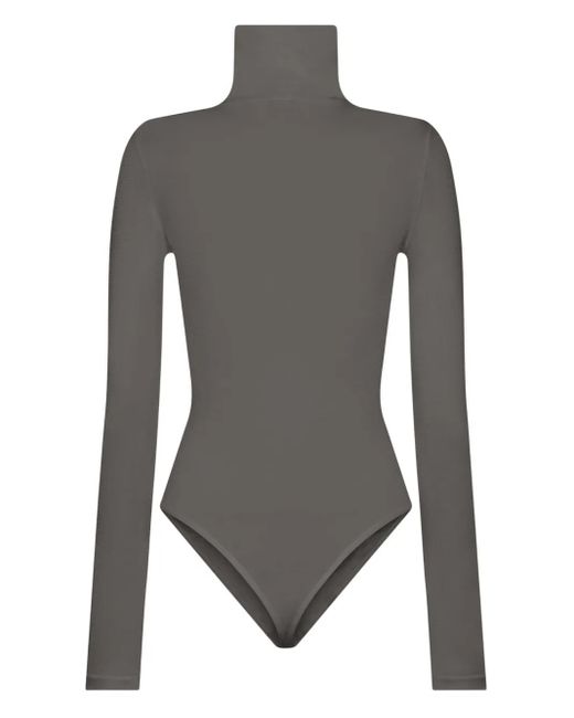 Wolford タートルネック ボディスーツ Gray