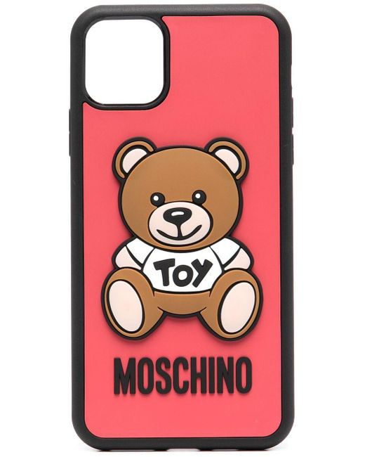 Moschino Teddy Bear Iphone 11 Pro Max Case In Red Lyst